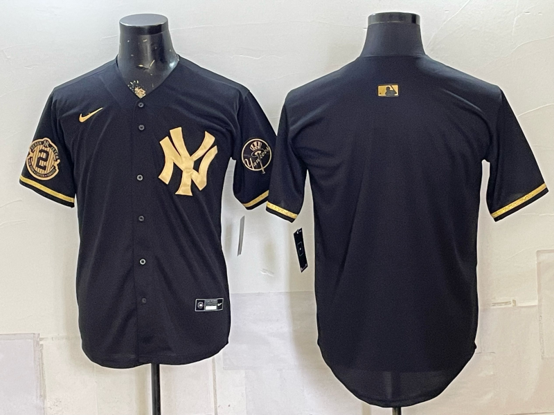 Men 2026 New York Yankees blank black Nike MLB Jersey 08040017->new york yankees->MLB Jersey